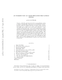 Arxiv:1604.06828V2 [Math.PR]