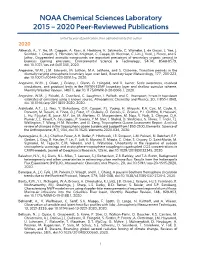 CSL Peer-Reviewed Publications 2015-2020