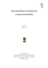 Interoperability Framework for E-Governance (IFEG)