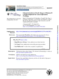 Profiling Cell Development by Gene Expression Characterization Of