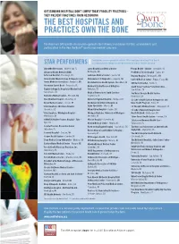 The Best Hospitals and Practices Own the Bone