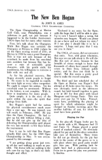 The New Ben Hogan by JOHN D