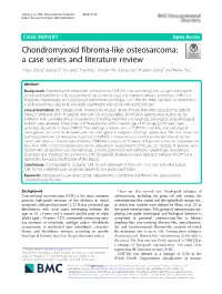 Chondromyxoid Fibroma-Like Osteosarcoma