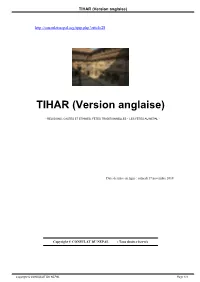 TIHAR (Version Anglaise)