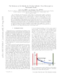 Arxiv:1805.07608V3 [Cond-Mat.Soft] 29 Aug 2018 Rsafreta Ihrdasteclne Noo Expels Or Into Cylinder the Ex- Drags Meniscus Either the That 17]