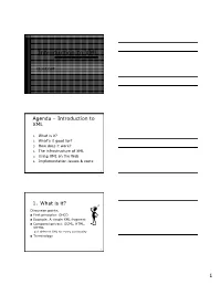 Introduction to XML