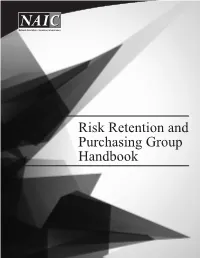 NAIC Risk Retention and Purchasing Group Handbook