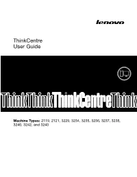 Thinkcentre User Guide