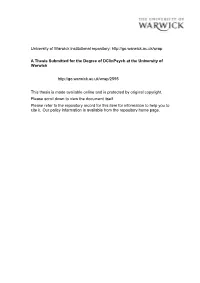 University of Warwick Institutional Repository