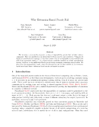 Why Extension-Based Proofs Fail