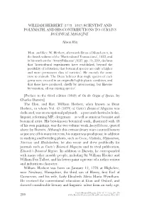 William Herbert (1778--1847) Scientist and Polymath, and His Contributions to Curtis's Botanical Magazine