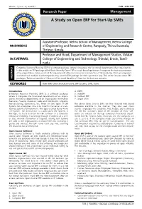A Study on Open ERP for Start-Up Smes