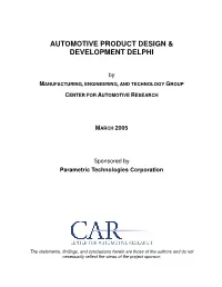 Automotive Product Design & Development Delphi