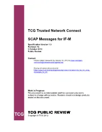 4 SCAP Messages for IF-M Specification