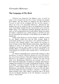 Christopher Mulrooney the Language of the Birds