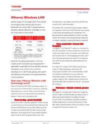 Increase Your Bandwidth with Atheros Super G