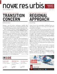 Transition Concern Regional Approach