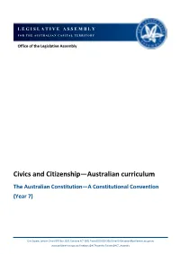 A Constitutional Convention (Year 7)