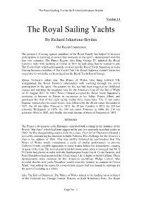Learn More About Royal Sailing Yachts