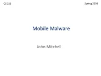 Mobile Malware