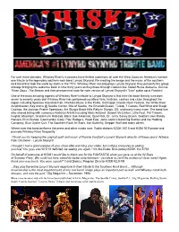 Since the Idea of Doing a Lynyrd Skynyrd Tribute Was Conceived By