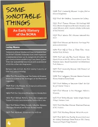 SOME &gt;&gt;NOTABLE THINGS