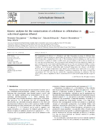 Kinetic Analysis for the Isomerization of Cellobiose to Cellobiulose in Subcritical Aqueous Ethanol