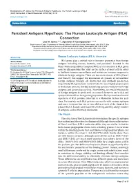 The Human Leukocyte Antigen (HLA) Connection Lisa M