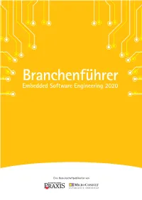 Branchenführer Embedded Software Engineering 2019