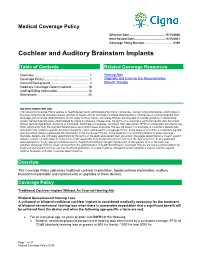 Cochlear and Auditory Brainstem Implants