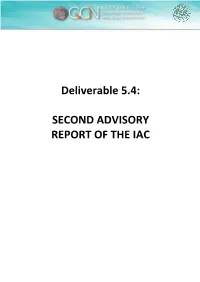 Deliverable 5.4: SECOND ADVISORY REPORT of THE