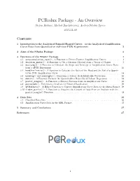 Pcredux Package - an Overview Stefan Rödiger, Michał Burdukiewicz, Andrej-Nikolai Spiess 2017-11-20