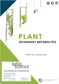 Secondary Metabolites