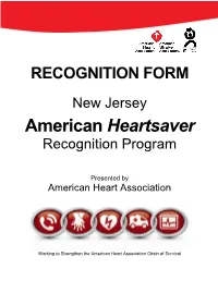 American Heartsaver Recognition Program