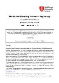 An Historical and Comparative Study of Schools Television in Britain And
