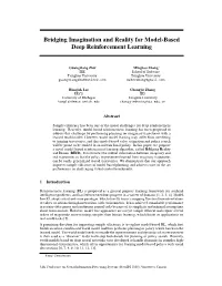 Bridging Imagination and Reality for Model-Based Deep Reinforcement Learning