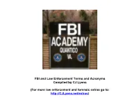 FBI Terms and Resources (Pdf)