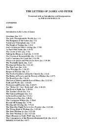 The Letters of James and Peter