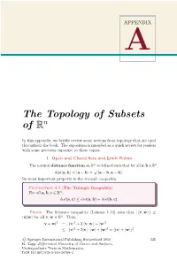 The Topology of Subsets of Rn