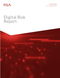 2019 RSA Digital Risk Report