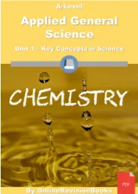 Atomic Structure the Periodic Table Amount of Substance Bonding And