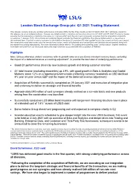 Q1 2021 Trading Statement