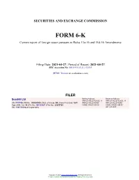 Seadrill Ltd Form 6-K Current Event Report Filed 2021-04-27