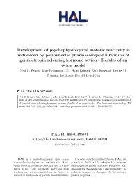 Development of Psychophysiological Motoric Reactivity Is Influenced By