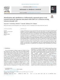 Identification and Classification of Differentially Expressed Genes