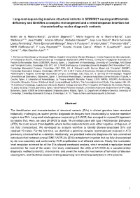 Long-Read Sequencing Resolves Structural Variants in SERPINC1