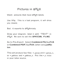 Pictures in LATEX