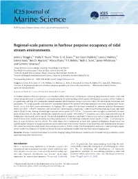Regional-Scale Patterns in Harbour Porpoise Occupancy of Tidal Stream Environments