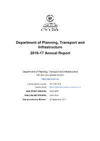 2016-17 DPTI Annual Report