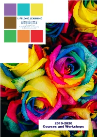 2019-2020 Courses and Workshops Stranmillis Spreads Concepts-2019 Revised.Qxp Layout 1 14/06/2019 12:35 Page 1